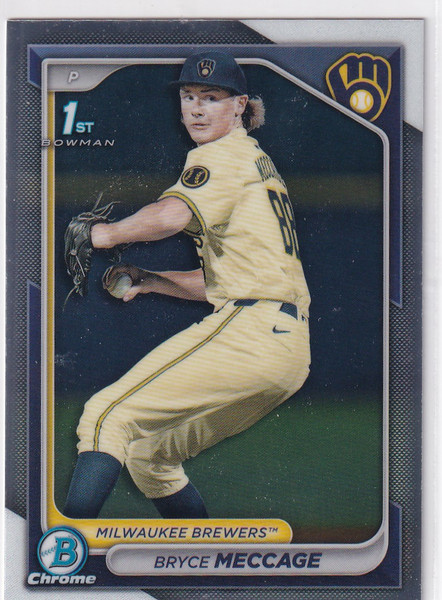 2024 BOWMAN CHROME #BDC-94 BRYCE MECCAGE- MILWAUKEE BREWERS