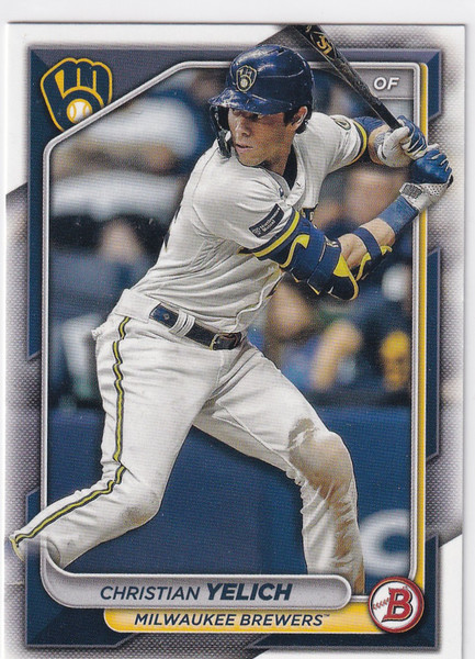 2024 BOWMAN #34 CHRISTIAN YELICH- MILWAUKEE BREWERS