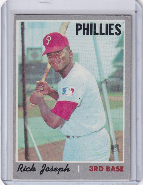 1970 Topps Baseball #186 Rick Joseph - Philadelphia Phillies