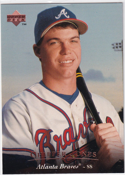 1995 UPPER DECK #293 CHIPPER JONES- ATLANTA BRAVES