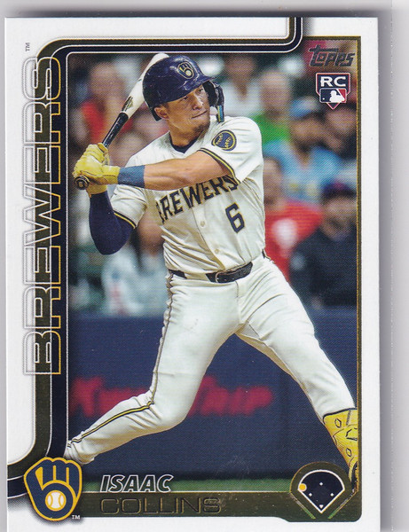 2025 TOPPS SERIES TWO #657 ISAAC COLLINS- MILWAUKEE BREWERS