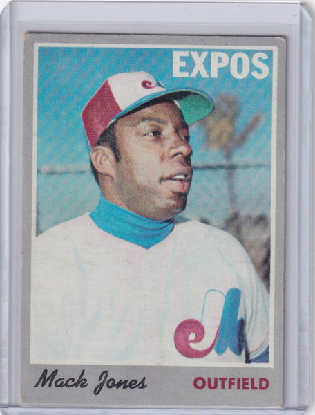 1970 Topps Baseball #38 Mack Jones - Montreal Expos