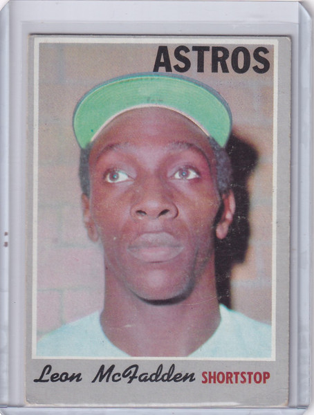 1970 Topps Baseball #672 Leon McFadden - Houston Astros