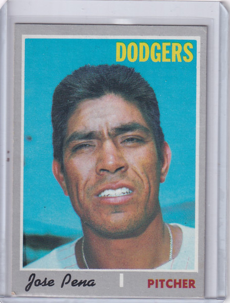 1970 Topps Baseball #523 Jose Pena - Los Angeles Dodgers