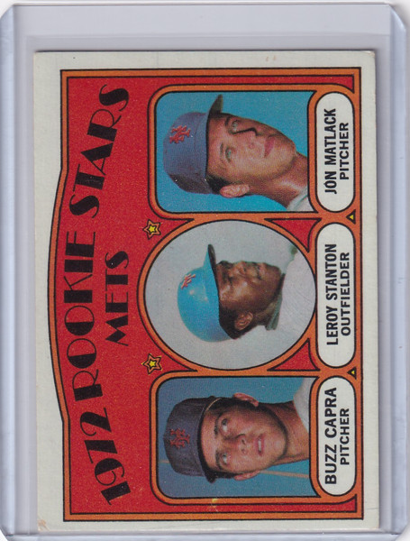 1972 Topps Baseball #141 Mets 1972 Rookie Stars Capra / Stanton / Matlack