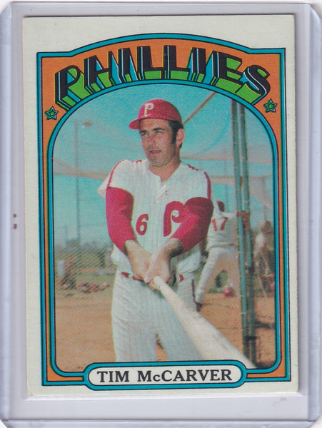 1972 Topps Baseball #139 Tim McCarver - Philadelphia Phillies