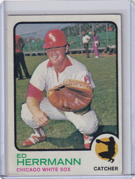 1973 Topps Baseball #73 Ed Herrmann - Chicago White Sox