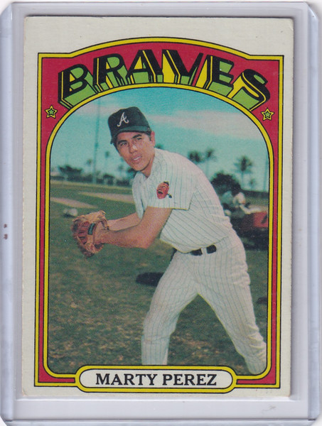 1972 Topps Baseball #119 Marty Perez - Atlanta Braves