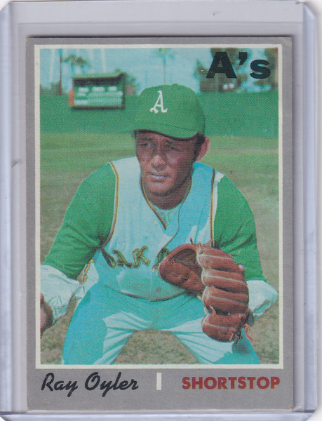 1970 Topps Baseball #603 Ray Oyler - Oakland Athletics