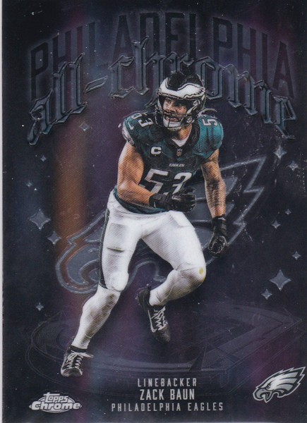 2025 Topps All Chrome#ACT-22 Zack Baun Philadelphia Eagles