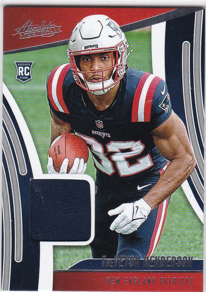 2025 Absolute #ARM-THN TreVeyon Henderson Rookie Materials RC Patriots