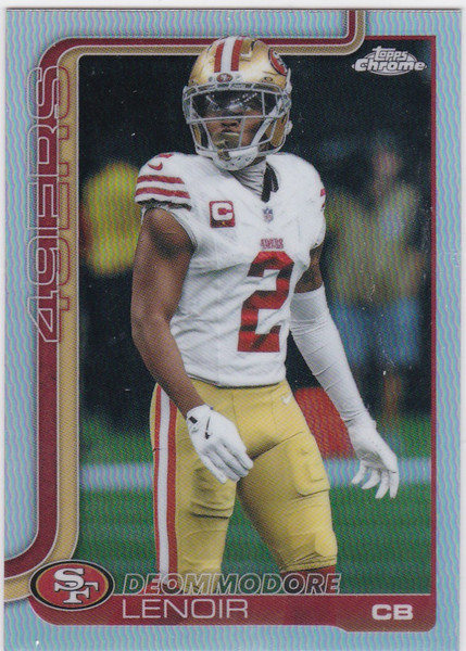 2025 Topps Chrome #269 Deommodore Lenoir Refractor San Francisco 49ers