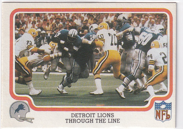 1979 FLEER #17 DETROIT LIONS THROUGH THE LINE- DETROIT LIONS