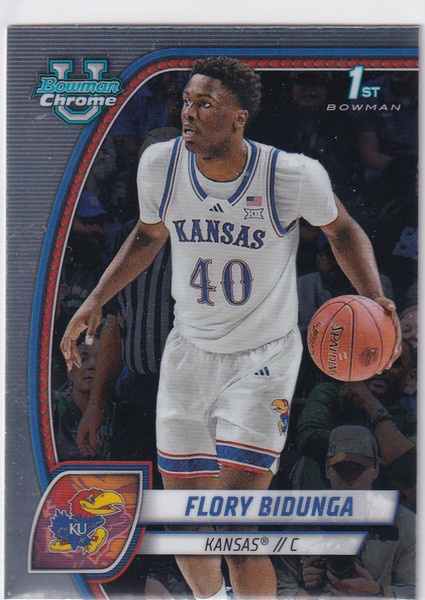 2025 BOWMAN CHROME UNIVERSITY #24 FLORY BIDUNGA- KANSAS
