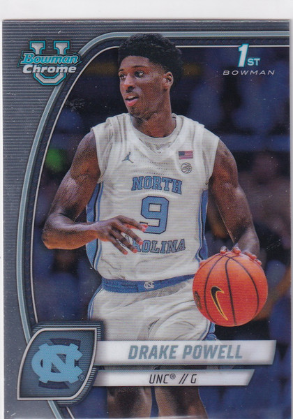 2025 BOWMAN CHROME UNIVERSITY #69 DRAKE POWELL- UNC