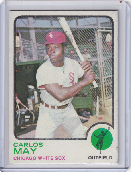 1973 Topps Baseball #105 Carlos May - Chicago White Sox