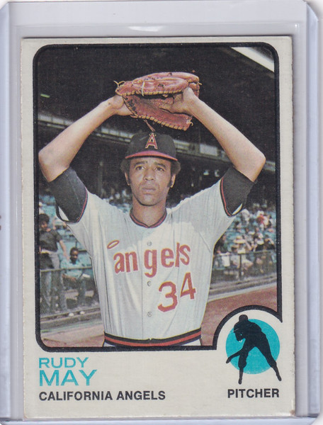 1973 Topps Baseball #102 Rudy May - California Angels