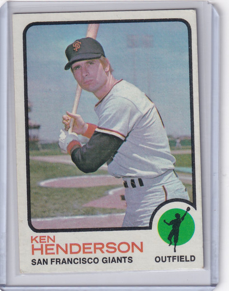 1973 Topps Baseball #101 Ken Henderson - San Francisco Giants