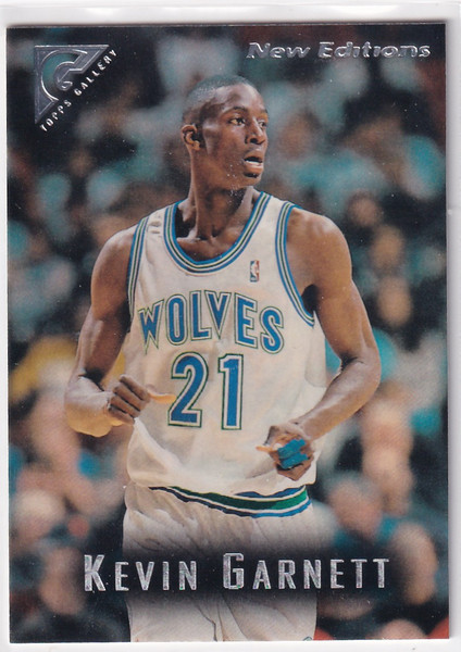 1996 TOPPS GALLERY #41 KEVIN GARNETT- MINNESOTA TIMBERWOLVES