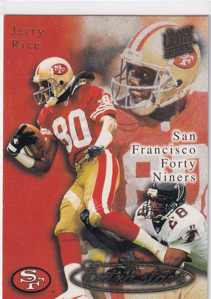1995 FLEER #524 JERRY RICE EXTRA STARS- SAN FRANCISCO 49ERS
