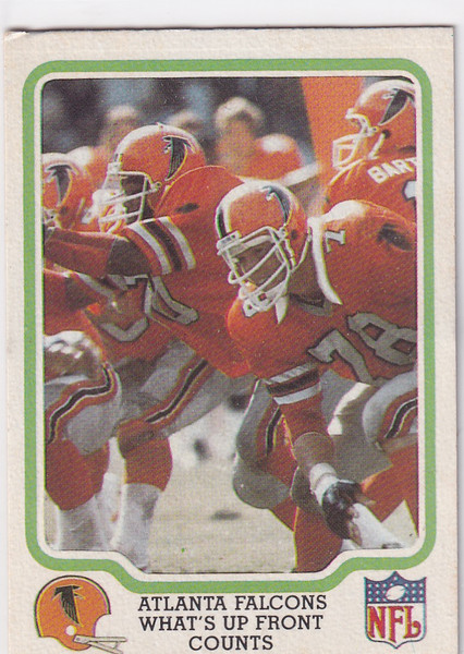 1979 FLEER #1 ATLANTA FALCONS WHATS UP FRONT COUNTS- ATLANTA FALCONS