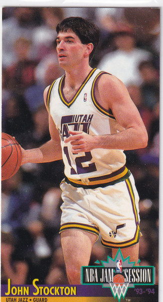 1993 FLEER #228 JOHN STOCKTON JAM SESSION TALL- UTAH JAZZ