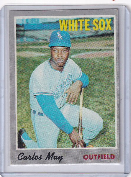 1970 Topps Baseball #18 Carlos May - Chicago White Sox