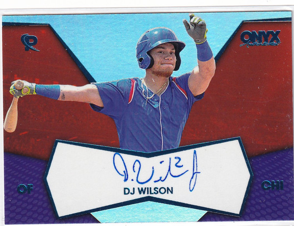 2017 ONYX #DW-PE17 DJ WILSON AUTO- CHICAGO CUBS
