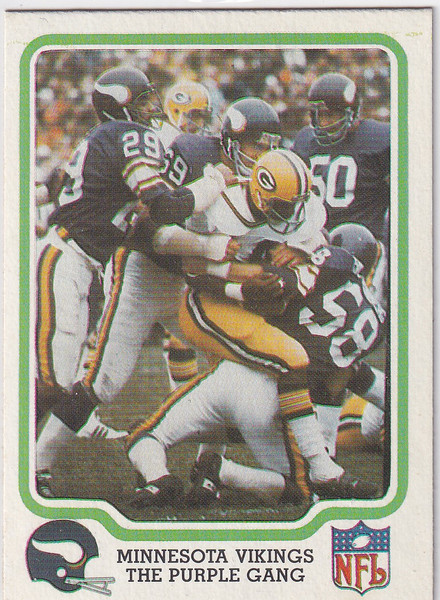 1979 FLEER #30 MINNESOTA VIKINGS THE PURPLE GANG- MINNESOTA VIKINGS