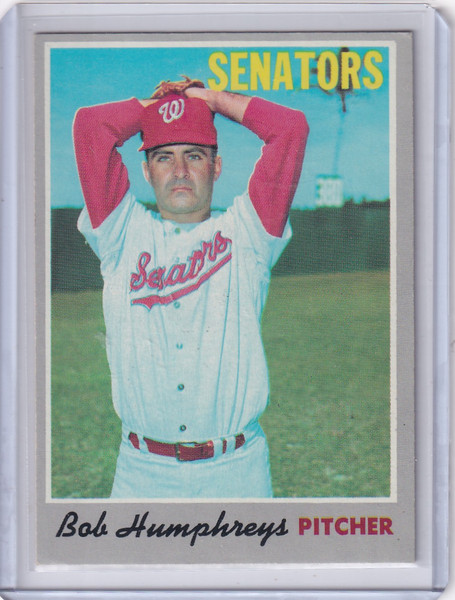 1970 Topps Baseball #538 Bob Humphreys - Washington Senators