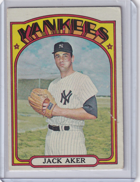 1972 Topps Baseball #769 Jack Aker - New York Yankees