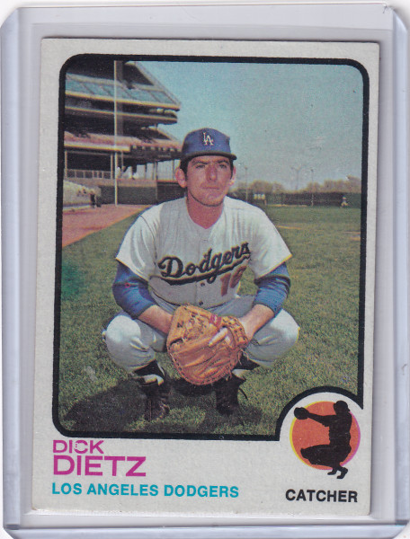 1973 Topps Baseball #442 Dick Dietz - Los Angeles Dodgers