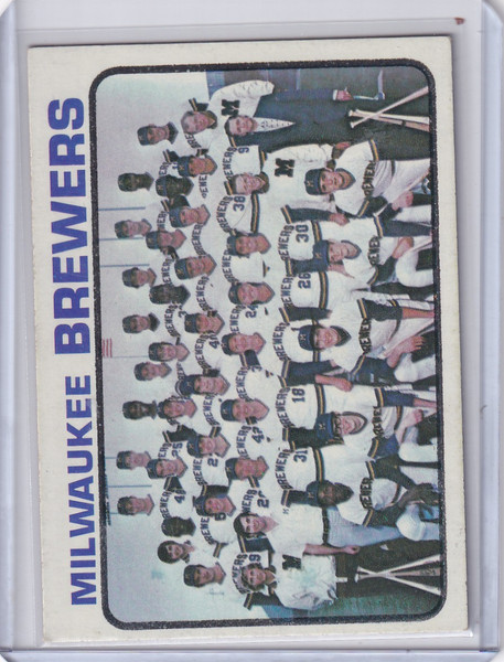 1973 Topps Baseball #127 Milwaukee Brewers Team - Milwaukee Brewers