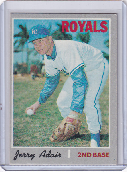 1970 Topps Baseball #525 Jerry Adair - Kansas City Royals