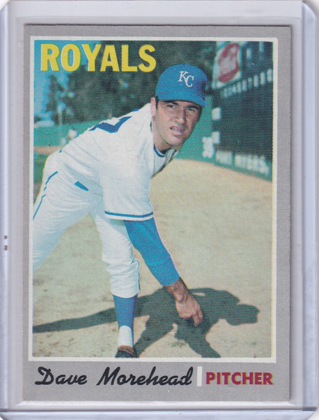 1970 Topps Baseball #495 Dave Morehead - Kansas City Royals