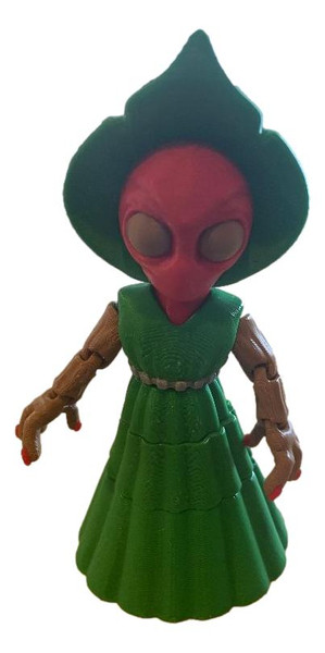 Dark Witch Figurine Gothic Fantasy 3D Printed Spooky Hooded Figure Gift - Calm