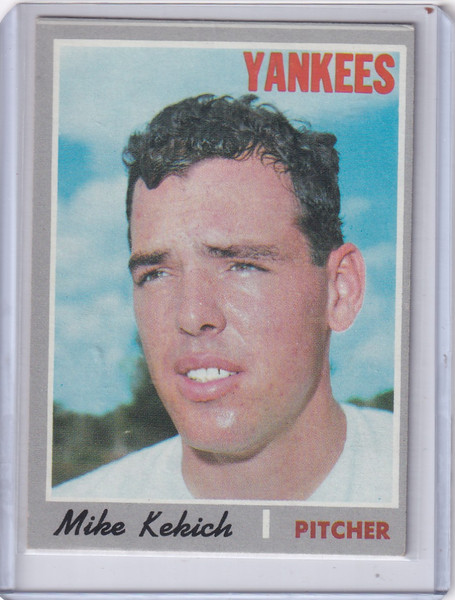 1970 Topps Baseball #536 Mike Kekich - New York Yankees