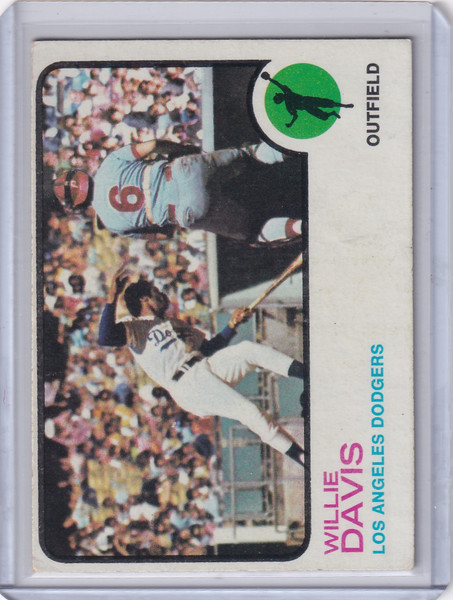 1973 Topps Baseball #35 Willie Davis - Los Angeles Dodgers