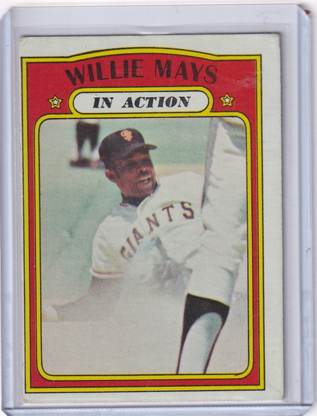 1972 Topps Baseball #50 Willie Mays IA - San Francisco Giants