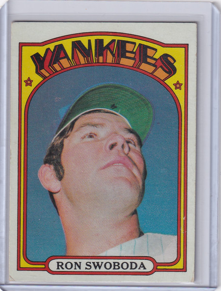 1972 Topps Baseball #8 Ron Swoboda - New York Yankees