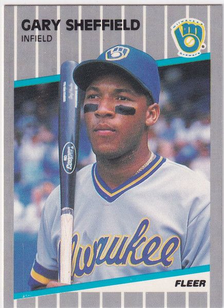 1989 FLEER #196 GARY SHEFFIELD- MILWAUKEE BREWERS