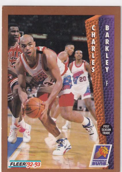 1992 FLEER #178 CHARLES BARKLEY POST SEASON TRADE- PHOENIX SUNS