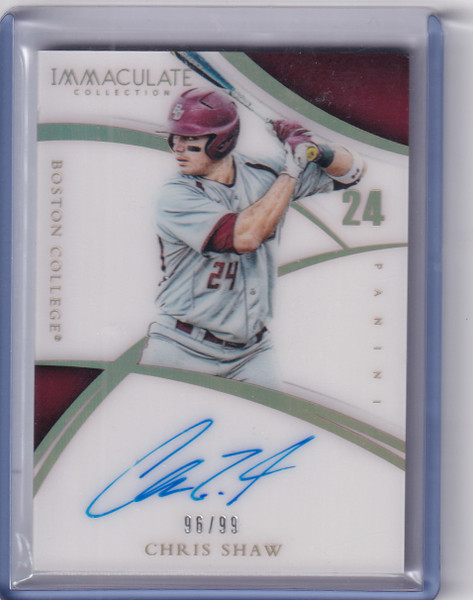 2015 IMMACULATE #CS CHRIS SHAW AUTO 96/99- SAN FRANCISCO GIANTS