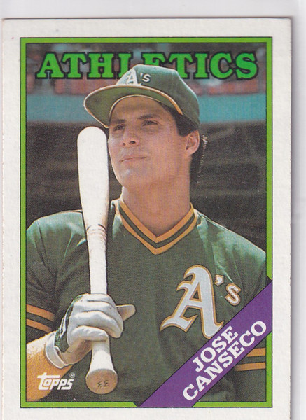 1988 TOPPS #370 JOSE CANSECO- OAKLAND ATHELTICS