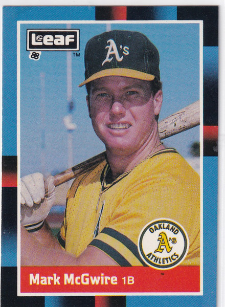 1988 LEAF #194 MARK MCGWIRE- OAKLAND ATHELTICS