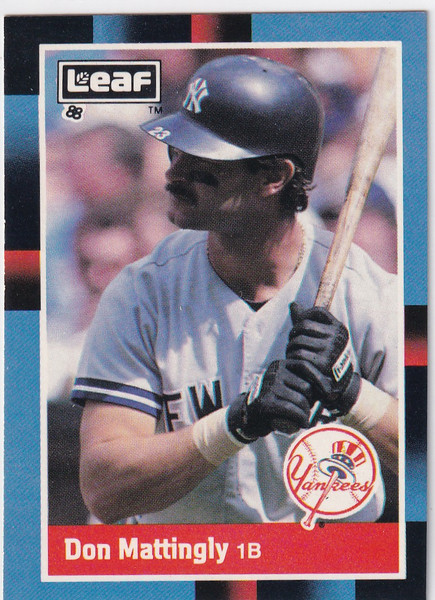 1988 LEAF #177 DON MATTINGLY- NEW YORK YANKEES