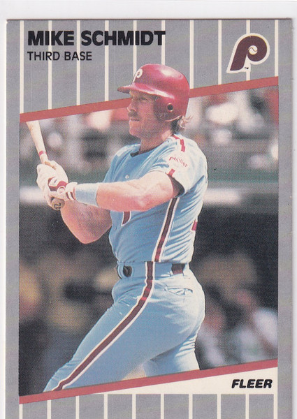 1989 FLEER #582 MIKE SCHMIDT- PHILADELPHIA PHILLIES
