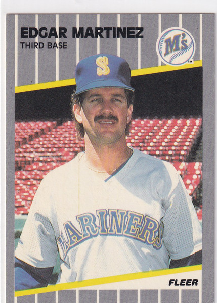 1989 FLEER #552 EDGAR MARTINEZ- SEATTLE MARINERS