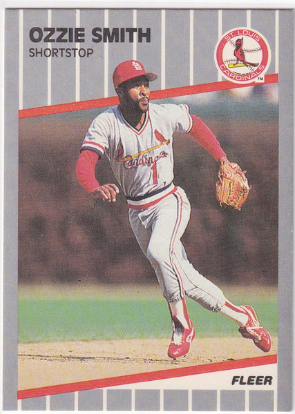 1989 FLEER #463 OZZIE SMITH- ST LOUIS CARDINALS