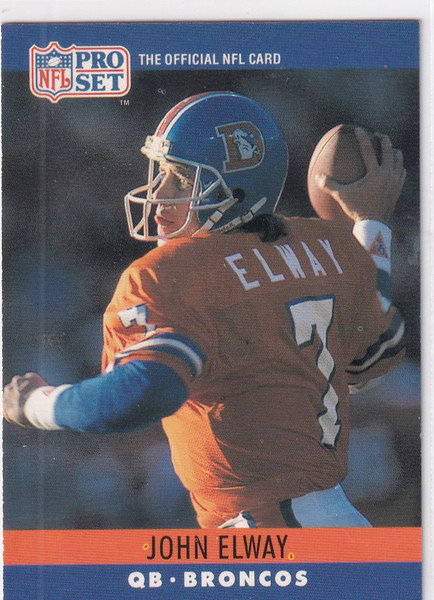 1990 PRO SET #88 JOHN ELWWAY- DENVER BRONCOS